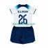 Camisola Inglaterra Bellingham 26 Criança Equipamento Primeiro Copa do Mundo 2022 Manga Curta
